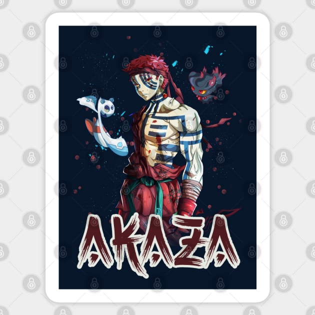 Akaza Demon Slayer Sticker by UnforgottenKai